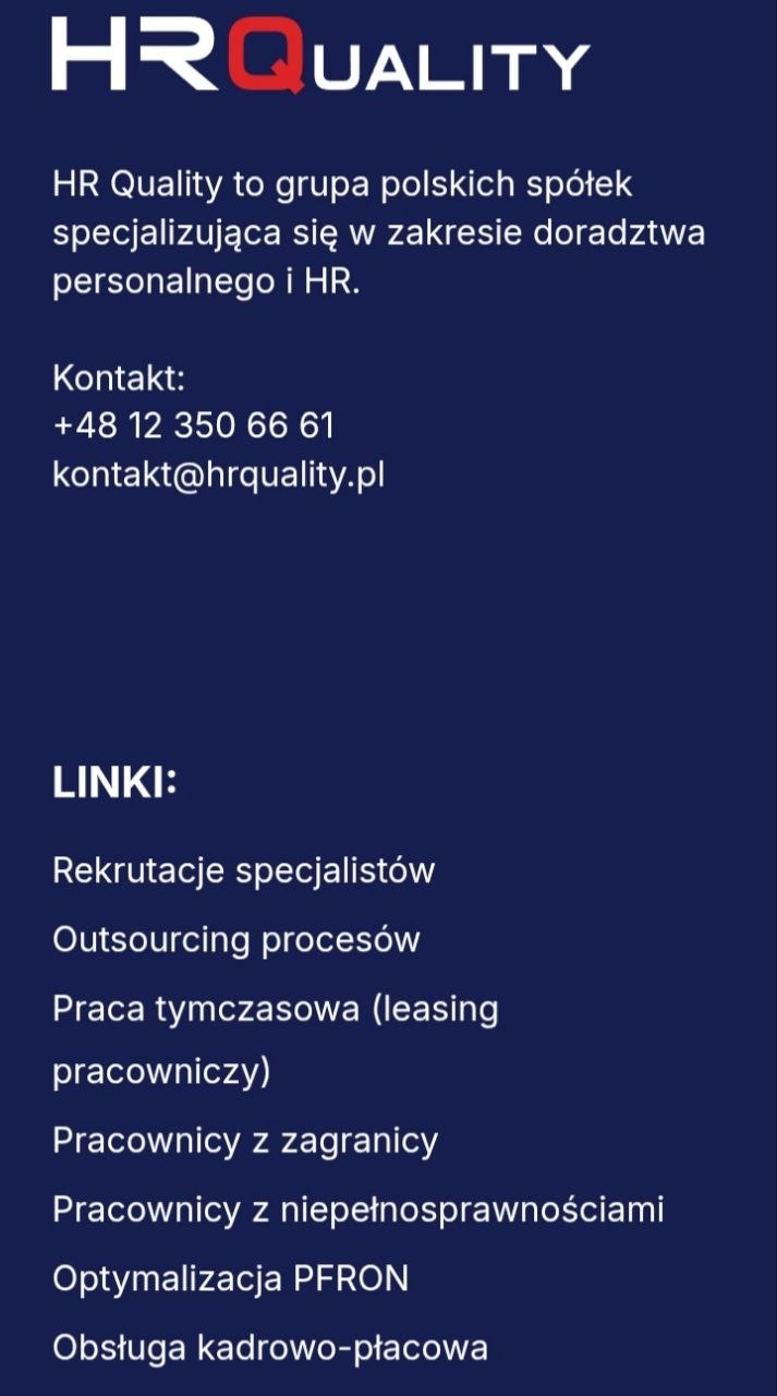 Example of fake contact details used by scammers